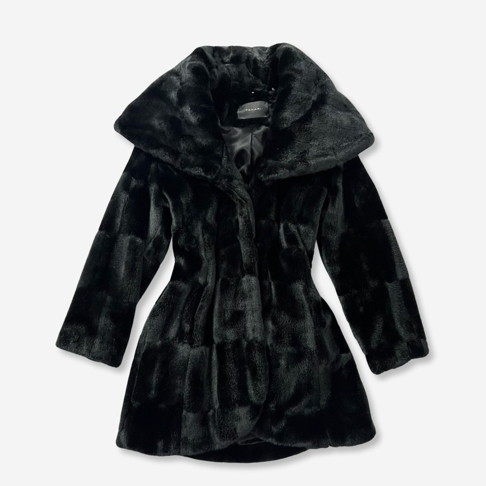 Tahari Faux Fur Coat